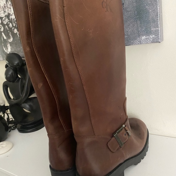 Calvin Klein tall leather Riding boots size 11 - Picture 4 of 11
